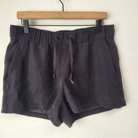 Lululemon Black On the Fly Shorts Running Activewear Women's 10 - Picture 3 of 9